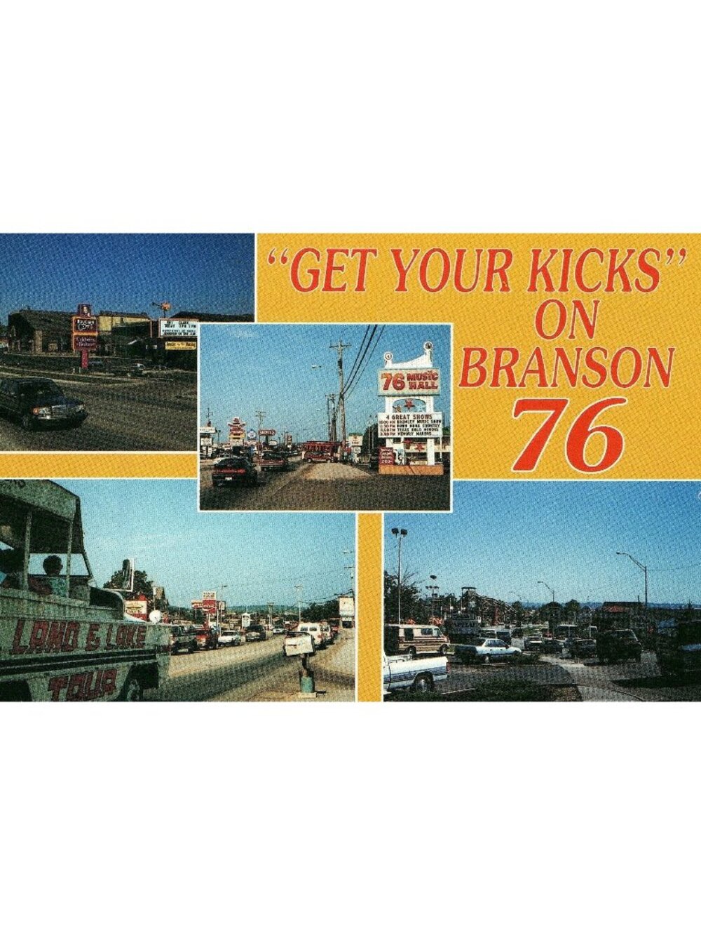 "Get Your Kicks On Branson 76" Vintage 1994 Postcard P592